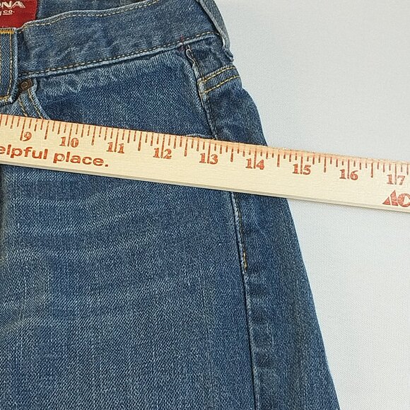 Arizona Jean Co Boys Size 8 Reg Relaxed Straight Blue Jeans - Picture 16 of 16